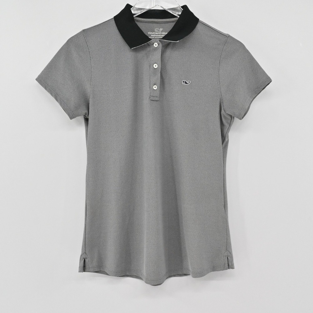 Vineyard Vines Womens Polo Top Size XS Performance‎ Pique Stretch Golf Tennis